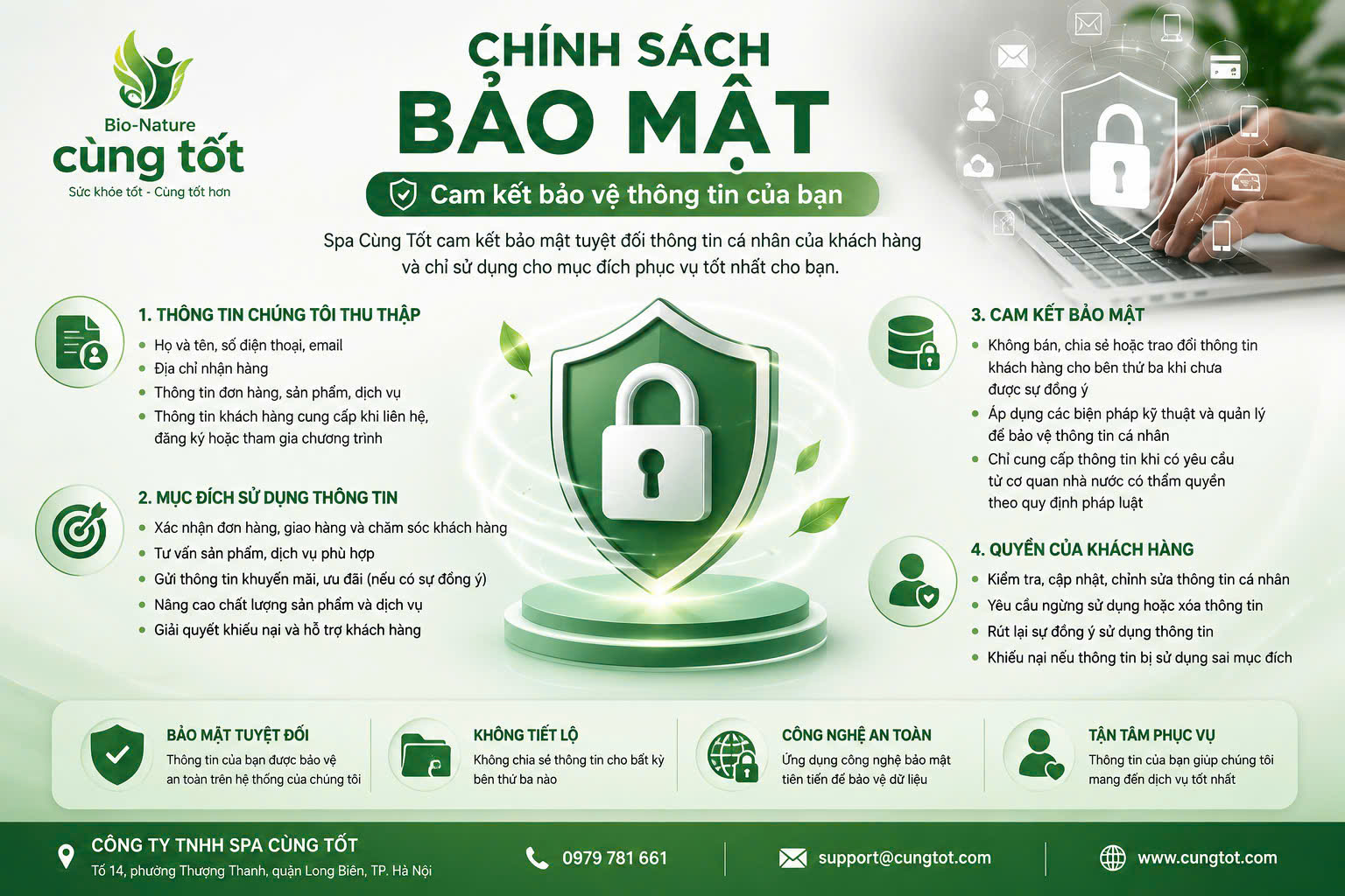 CHÍNH SÁCH BẢO MẬT